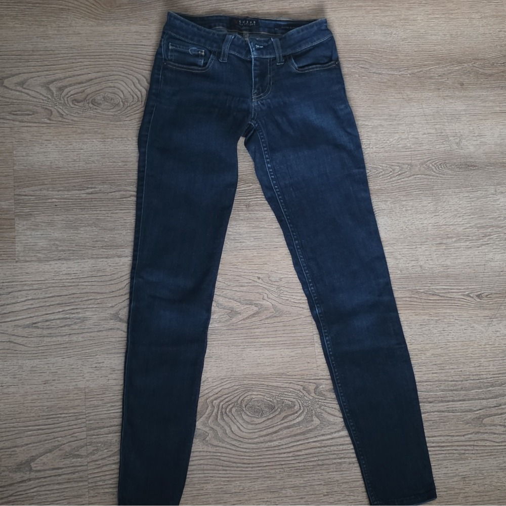 GUESS Women's Dark Wash Blue Stretch Skinny Jeans 5-Pocket Size 23